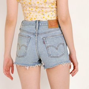 Levi’s Wedgie High Rise Denim Shorts